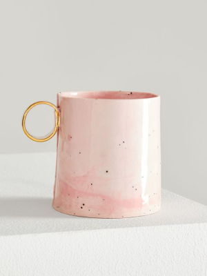 From Fran 8oz Mug - Speckled Pink