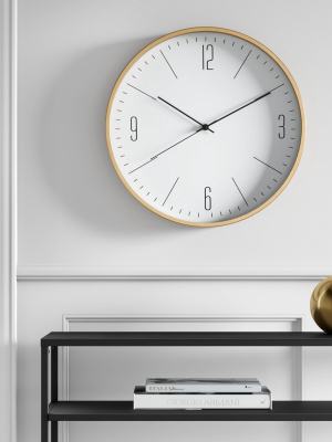 20" Brushed Brass Wall Clock - Project 62™