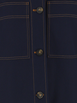 Fay Stitching Detail Denim Jacket