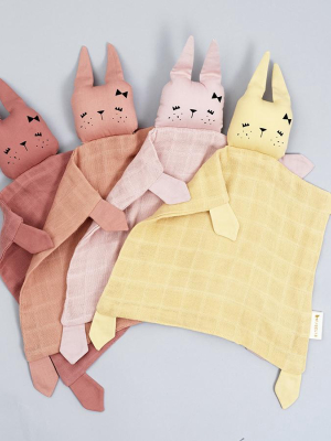 Cuddle Cloth . Organic Cotton - Bunny / Pale Yellow