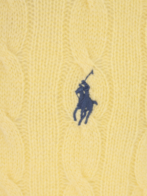 Polo Ralph Lauren Logo Embroidered Cable-knit Jumper