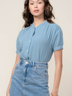 Olana Cotton Gauze Blouse - Final Sale