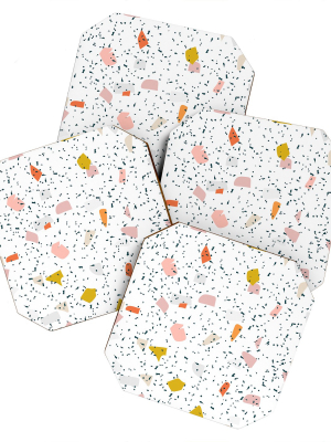 Hello Twiggs Tropical Terrazzo Coaster Set - Deny Designs