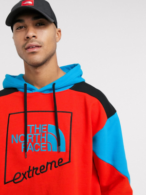 The North Face Extreme Hoodie In Red