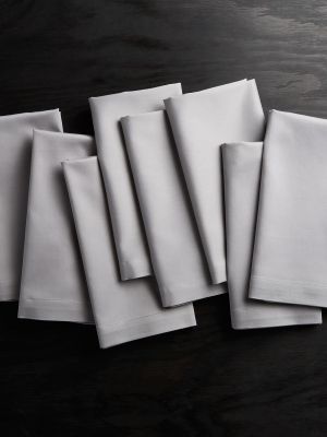 Fete Grey Cloth Dinner Napkins, Set Of 8