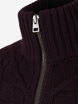 Etro Cable Knit Zipped Cardigan
