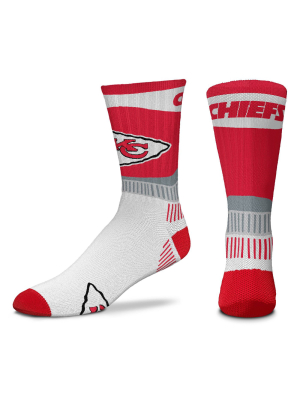 Nfl Kansas City Chiefs Fan Crew Socks - L