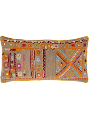 Baylee Pillow Camel/bright Orange/sky Blue