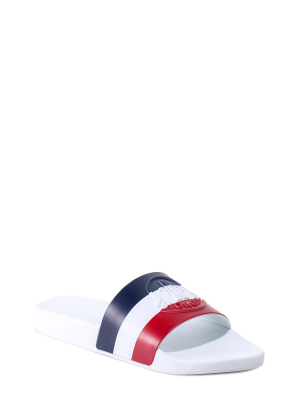 Moncler Logo Embossed Slides