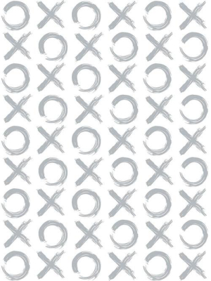 Xo Wallpaper In Silver By Marley + Malek Kids