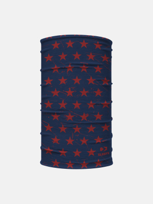 Stars Navy Maroon Neck Gaiter