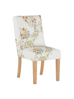 Slipcover Dining Chair Lucinda Floral Harvest - Cloth & Company