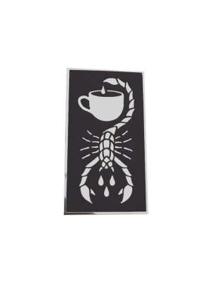 Coffee Scorpion Pin
