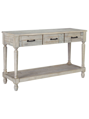 Shawnalore Sofa/console Table Whitewash - Signature Design By Ashley