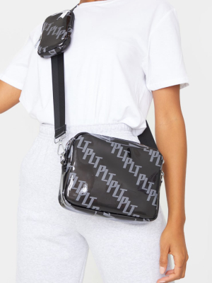 Prettylittlething Black Multi Pocket Cross Body...