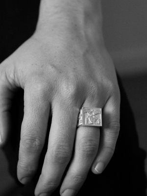 Andrew Mcleod Death By Work Ring | Sterling Silver