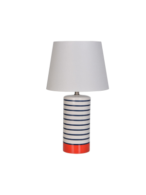 Column Table Lamp Stripes (includes Cfl Bulb) - Pillowfort™