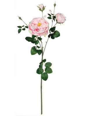 Sullivans Artificial Rose Stem 24.5"h Pink Flowers