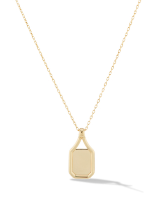 Squared Negative-space Pendant