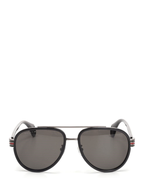 Gucci Eyewear Aviator Frame Sunglasses