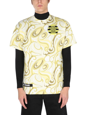 Raf Simons Abstract Patterned Short Sleeve Shirt