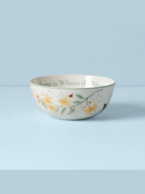 Butterfly Meadow"home Is Where The Heart Is" Bowl