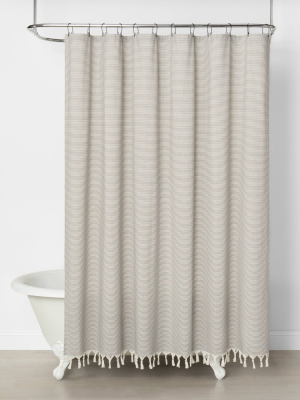 Railroad Stripe Shower Curtain - Hearth & Hand™ With Magnolia