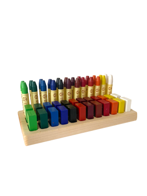 Wooden Crayon Holder · 48 Crayons