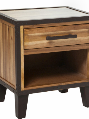 Luna Acacia Wood End Table - Christopher Knight Home