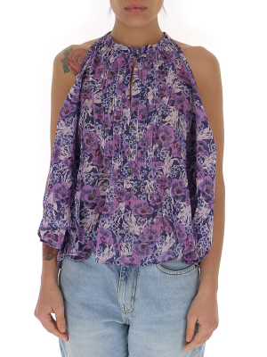 Isabel Marant Étoile Floral-print Sleeveless Blouse