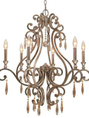 Shelby 6 Light Distressed Twilight Chandelier