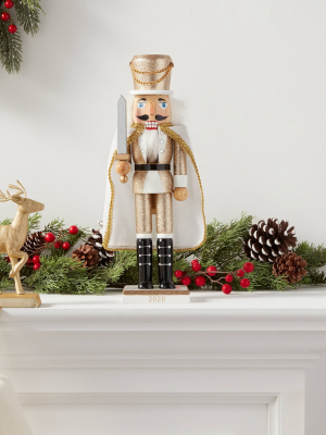 14" Traditional Glitter Nutcracker Gold - Wondershop™