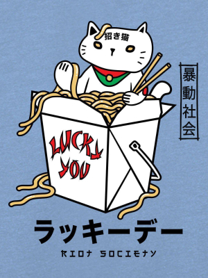 Sugee Lucky Cat Takeout Boys Hoodie