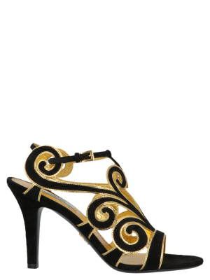 Prada Spiral Motif Sandals