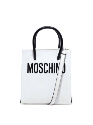 Moschino Logo Printed Tote Bag