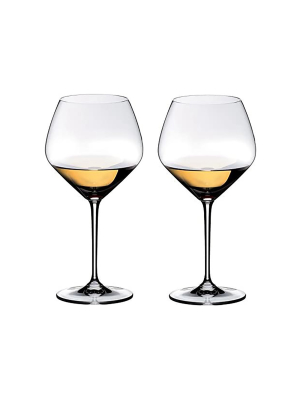 Riedel Heart To Heart High-quality Dishwasher Safe Unique Tall Home Chardonnay Wine Glasses, Set Of 2