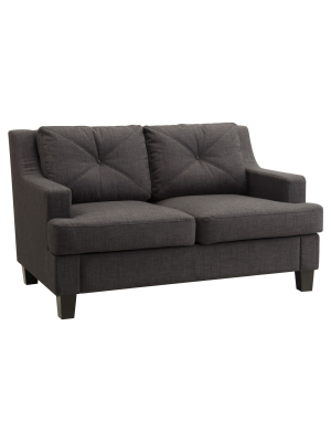 Harman Loveseat Dark Gray - Inspire Q