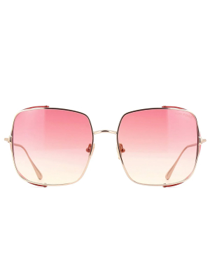 Tom Ford Eyewear Toby Oversized-frame Sunglasses