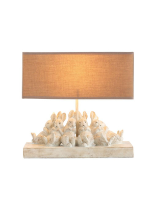 Rabbits Table Lamp With Sand Shade
