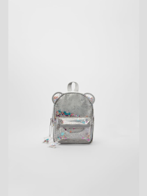 Glittery Mini Backpack