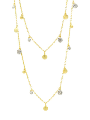 Fleur Bloom Empire Long Strand Charm Necklace