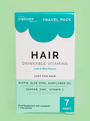 Pink Cloud Hair Drinkable Vitamins 7 Pack