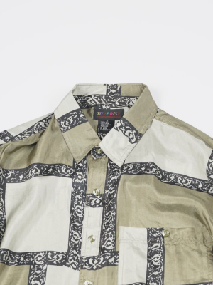 Silk Shirts Long Sleeve Patterned