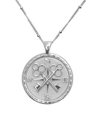 Forever Jw Original Pendant Coin In Silver
