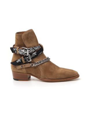 Amiri Bandana Buckle Boots