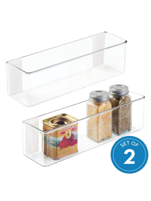 Idesign 3"x11"x3.25" Affixx Linus Organizer Clear