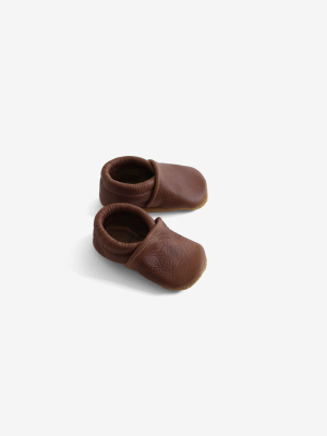 Beau Leather Baby Mocc - Brown