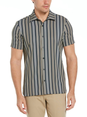 Total Stretch Slim Fit Vertical Stripe Shirt