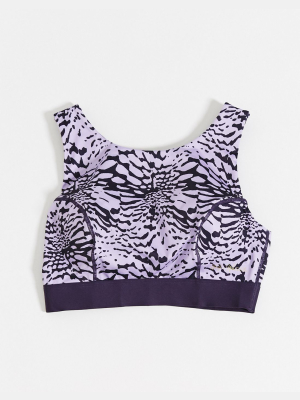 Wolf & Whistle Fuller Bust Eco Bra In Purple Tie Dye