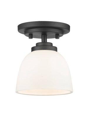 1 Light Flush Mount Bronze - Aurora Lighting